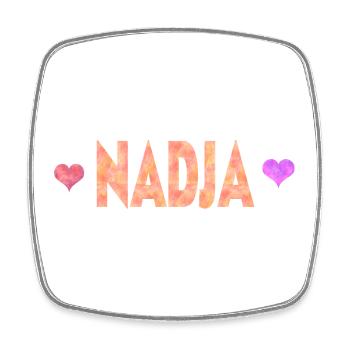 Nadja - Magnet carré - blanc - Devant