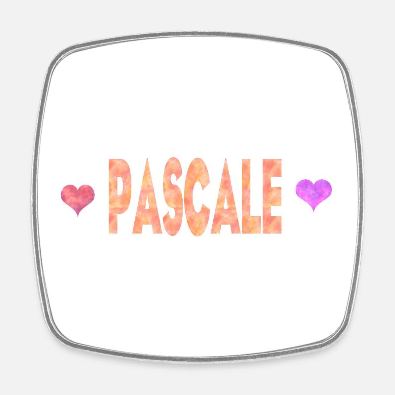 Pascale - Viereckiger Kühlschrankmagnet - Weiß