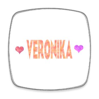 Veronika - Magnet carré - blanc - Devant