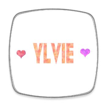 Ylvie - Magnet carré - blanc - Devant