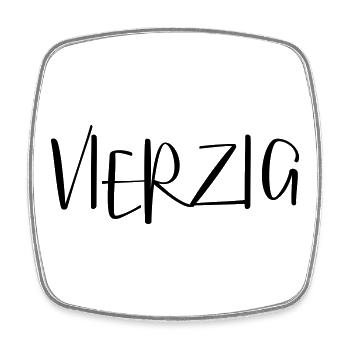 40 vierzig Geburtstag Geschenk - Viereckiger Kühlschrankmagnet - Weiß - Vorne