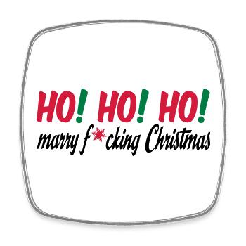 christmas - Square fridge magnet - white - Front