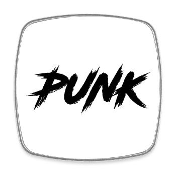 PUNK - Viereckiger Kühlschrankmagnet - Weiß - Vorne