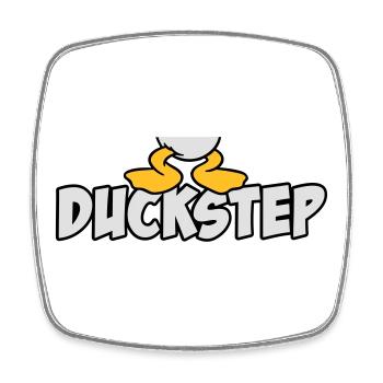 Duckstep (Dubstep) - Square fridge magnet - white - Front