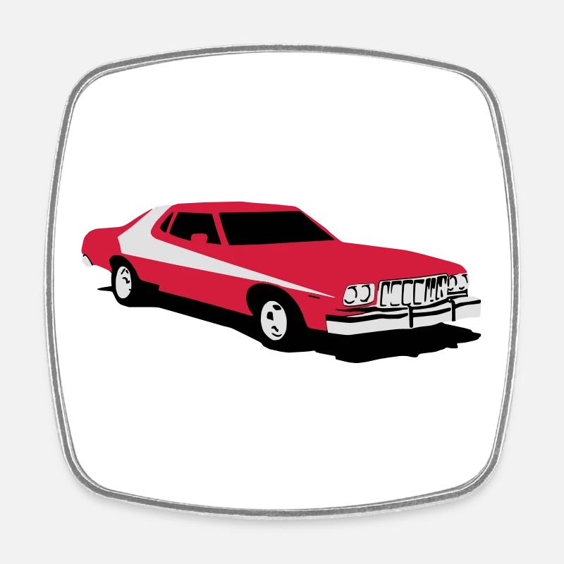 SH_Gran_Torino - Square fridge magnet - white