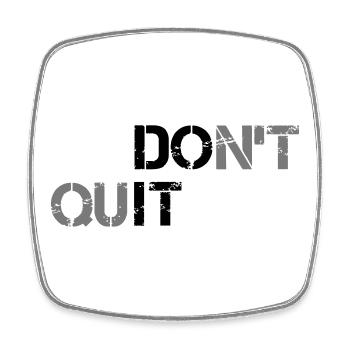 Do not give up - Square fridge magnet - white - Front
