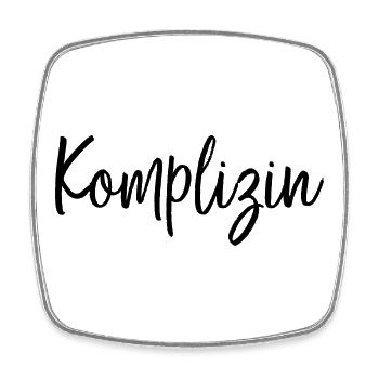Komplizin Freundin Partnerin Geschenk - Viereckiger Kühlschrankmagnet - Weiß - Vorne