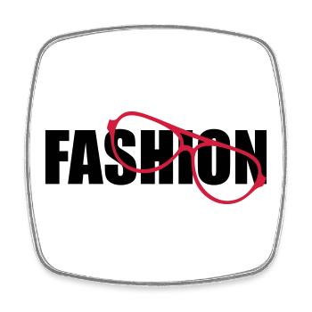 Fashion - Square fridge magnet - white - Front