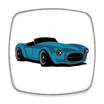 tuning cobra auto racing Automobile us cars icon - Viereckiger Kühlschrankmagnet - Weiß - Vorne