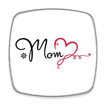 Love Mom Gift Mother's Day Mom - Square fridge magnet - white - Front
