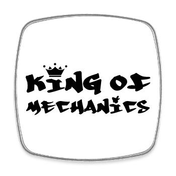 King of Mechanics - Magnet carré - blanc - Devant