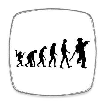 pompier_kiosdz22 - Square fridge magnet - white - Front