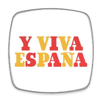 Y Viva España - Viereckiger Kühlschrankmagnet - Weiß - Vorne