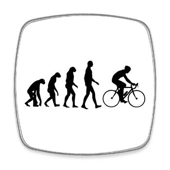 Cyclisme / Cycliste / Vélo / VTT / BMX - Magnet carré - blanc - Devant