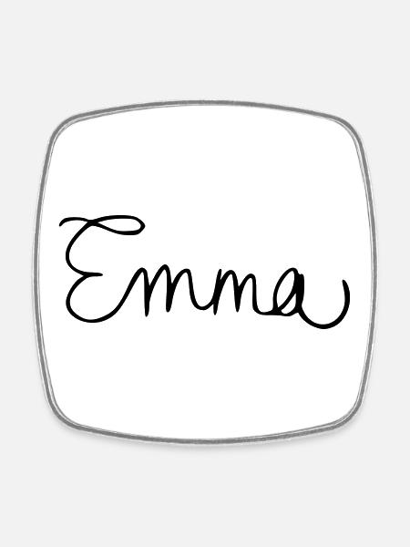 Emma - Viereckiger Kühlschrankmagnet - Weiß