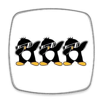 Dab Équipe Pingouin - Magnet carré - blanc - Devant