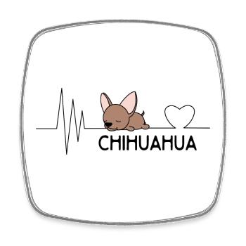 Chihuahua - Square fridge magnet - white - Front