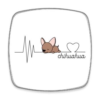 Chihuahua - Square fridge magnet - white - Front