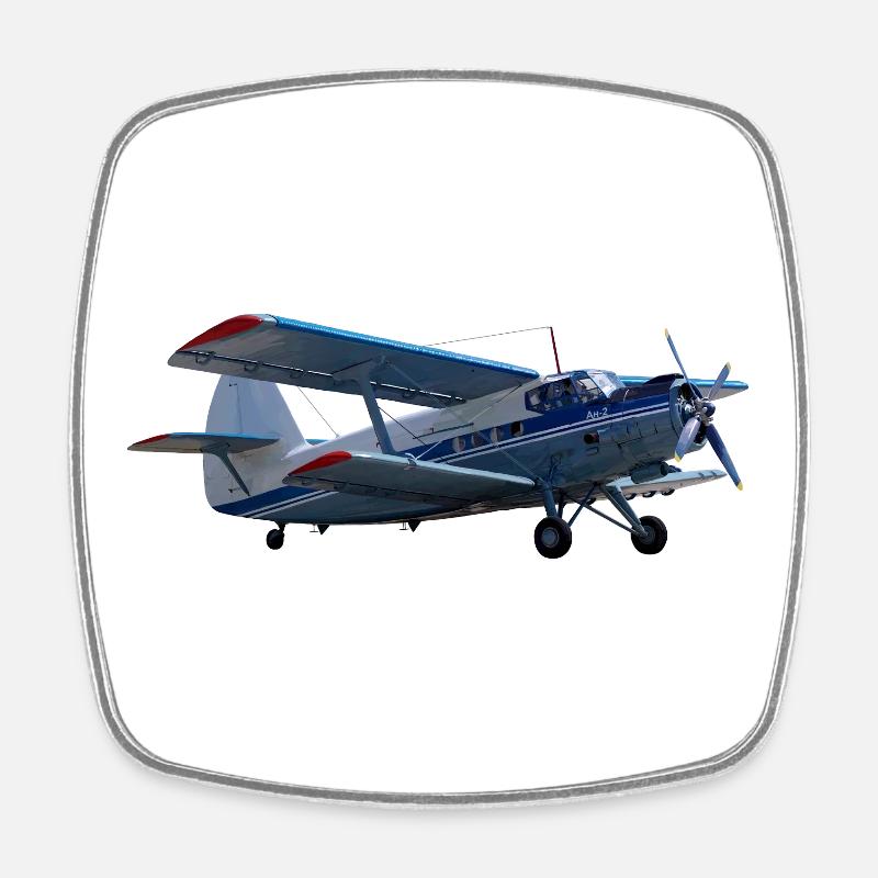 An-2 - Viereckiger Kühlschrankmagnet - Weiß