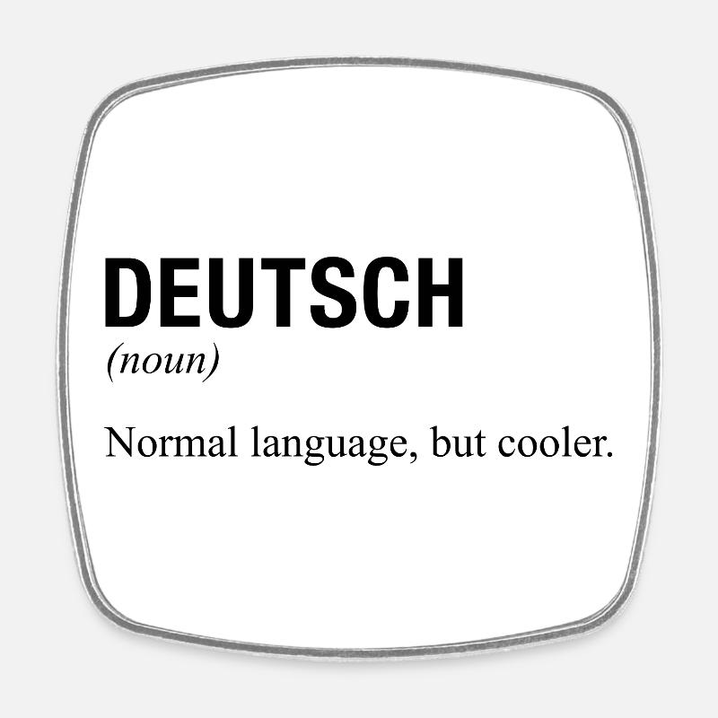 ALLEMAND Langue deutsche Sprache - Magnet carré - blanc