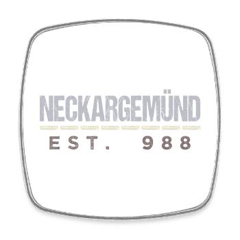 Neckargemünd - Est. 988 - Square fridge magnet - white - Front