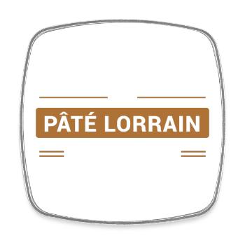 Le Pâté Lorrain, c'est Sacré - Magnet carré - blanc - Devant