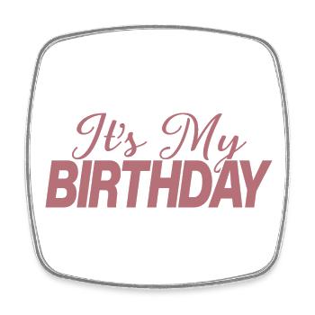 It's My Birthday Cool Birthday Party Geschenk & Outfit - Viereckiger Kühlschrankmagnet - Weiß - Vorne