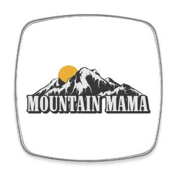 Berg Mama - Viereckiger Kühlschrankmagnet - Weiß - Vorne