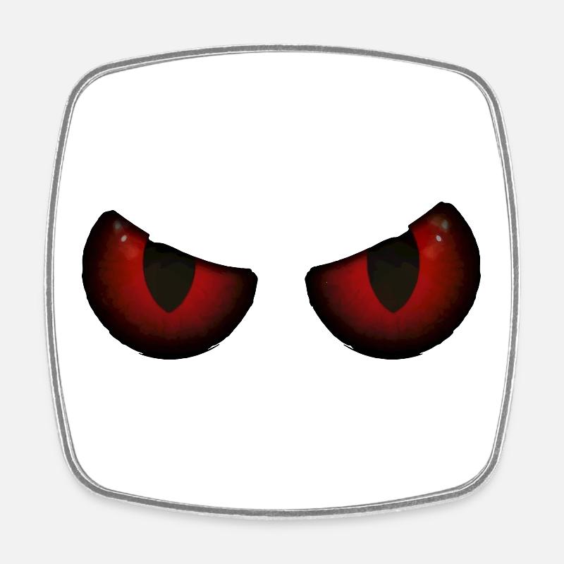 Red-Eyed Ember - Square fridge magnet - white