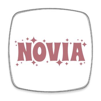Novia Girlfriend Engagement Bridal Shower Wedding - Square fridge magnet - white - Front