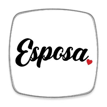 Esposa Cute Wife To Be Bride Couple Wedding Gift - Square fridge magnet - white - Front