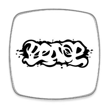Peace - Square fridge magnet - white - Front