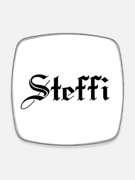 Steffi - Viereckiger Kühlschrankmagnet - Weiß