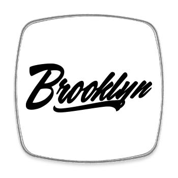 Brooklyn Shirt - Square fridge magnet - white - Front