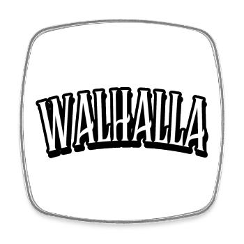Valhalla Viking Chemise Viking - Magnet carré - blanc - Devant