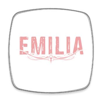 EMILIA embellished - Square fridge magnet - white - Front