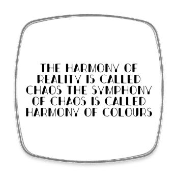 Harmony of colours - Viereckiger Kühlschrankmagnet - Weiß - Vorne