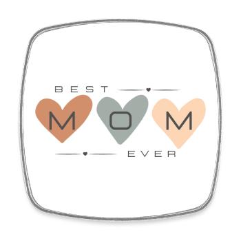 Meilleure maman de tous les temps - Magnet carré - blanc - Devant