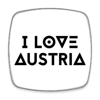 I LOVE AUSTRIA - Square fridge magnet - white - Front