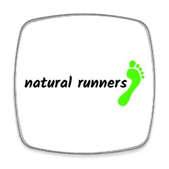 barfuß natural runners 2023 1-zeilig landscape - Viereckiger Kühlschrankmagnet - Weiß - Vorne
