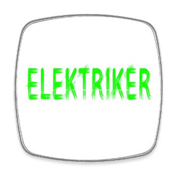 Elektriker Handwerker Design - Viereckiger Kühlschrankmagnet - Weiß - Vorne
