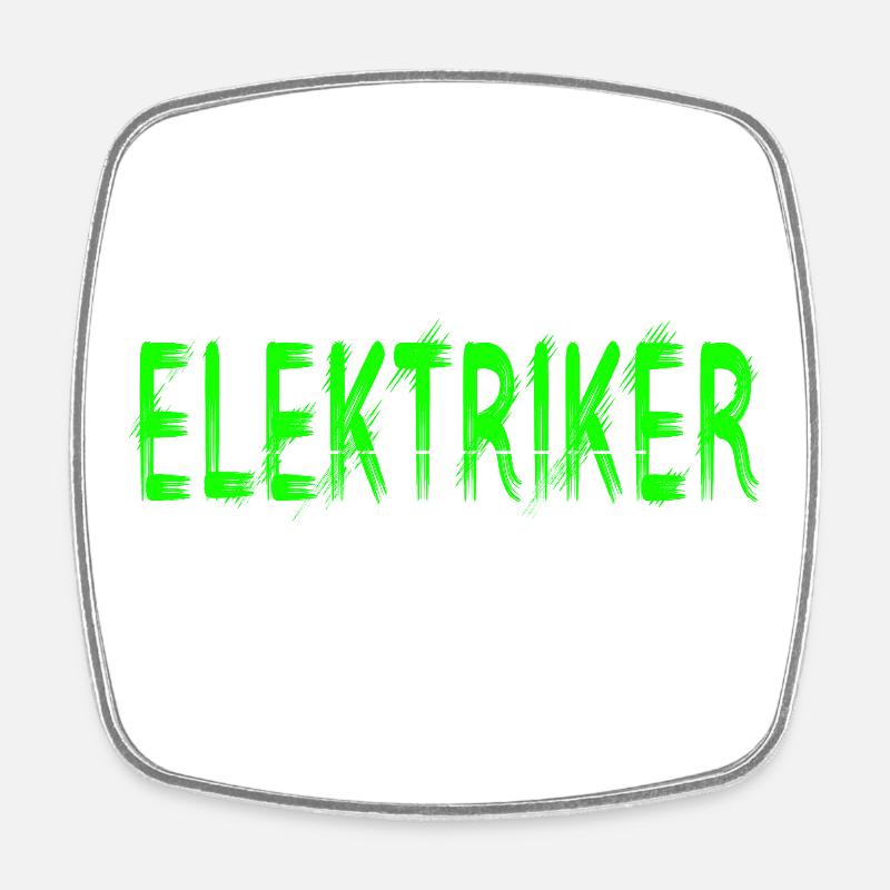 Elektriker Handwerker Design - Viereckiger Kühlschrankmagnet - Weiß