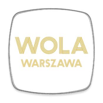 WOLA Warszawa Warsaw Warschau - Viereckiger Kühlschrankmagnet - Weiß - Vorne
