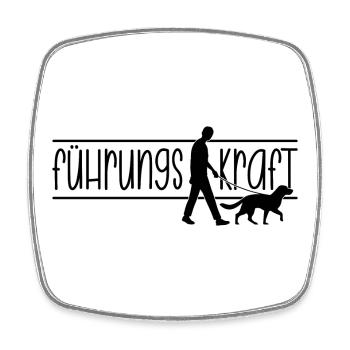 Führungskraft - Viereckiger Kühlschrankmagnet - Weiß - Vorne