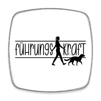 Führungskraft - Viereckiger Kühlschrankmagnet - Weiß - Vorne