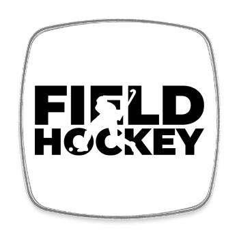 Field hockey - Square fridge magnet - white - Front
