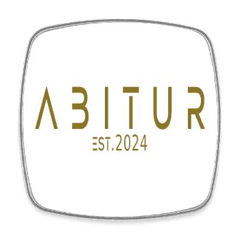 Abitur Est. 2024 - Viereckiger Kühlschrankmagnet - Weiß - Vorne