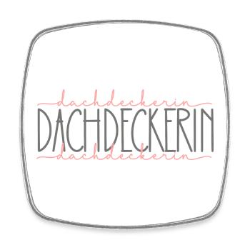 Dachdeckerin Geschenk Handwerkerin Beruf - Viereckiger Kühlschrankmagnet - Weiß - Vorne