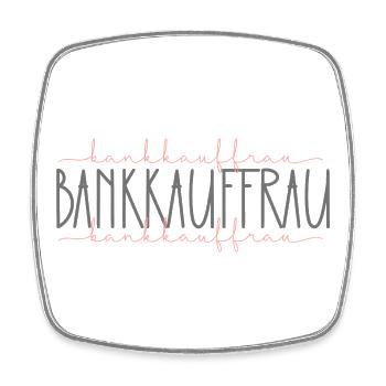 Bankkauffrau Geschenk Bankerin Finanzen Beruf - Viereckiger Kühlschrankmagnet - Weiß - Vorne