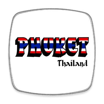 Phuket Thailand Flaggen Design - Viereckiger Kühlschrankmagnet - Weiß - Vorne